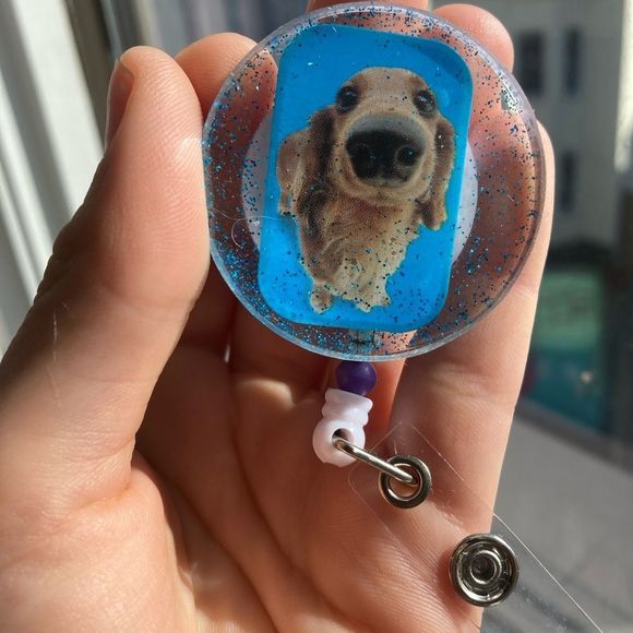 Golden retriever badge clip - Picture 8 of 9